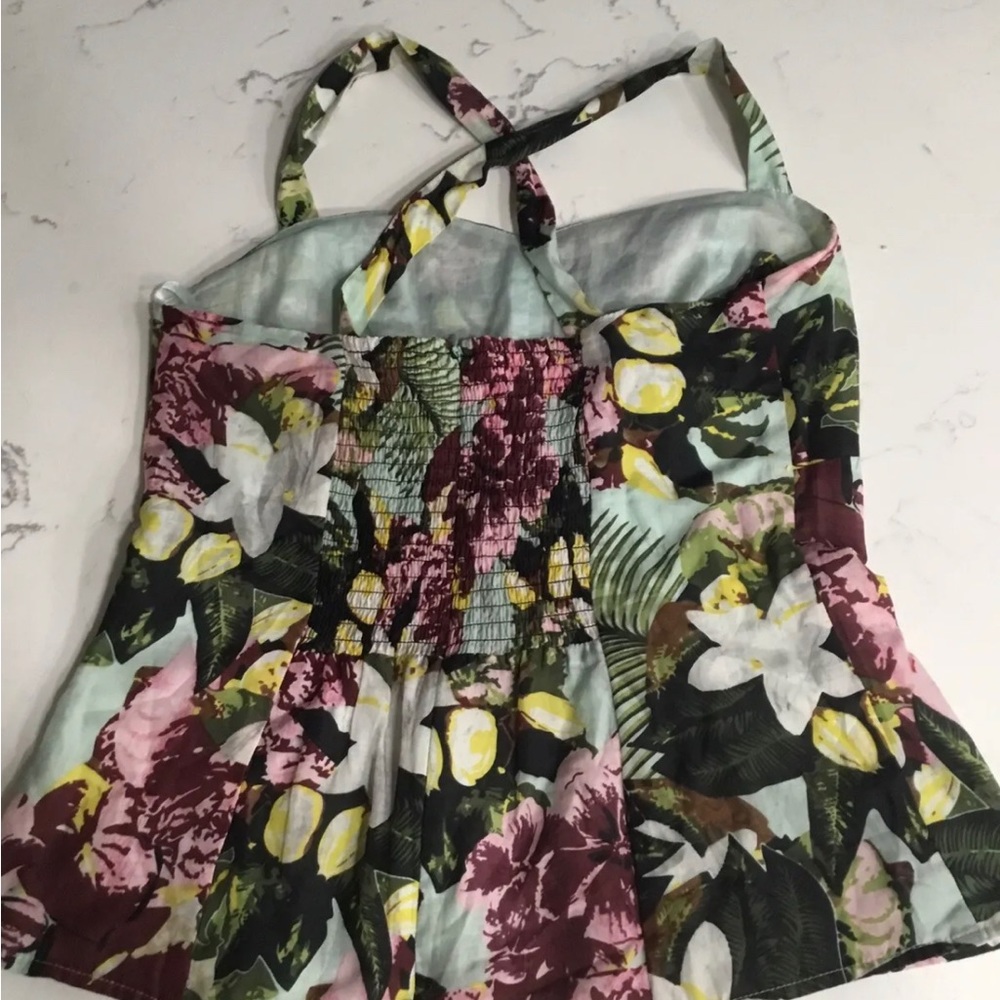 CAbi Tropical Tank Sz 6 Cotton Silk Blend